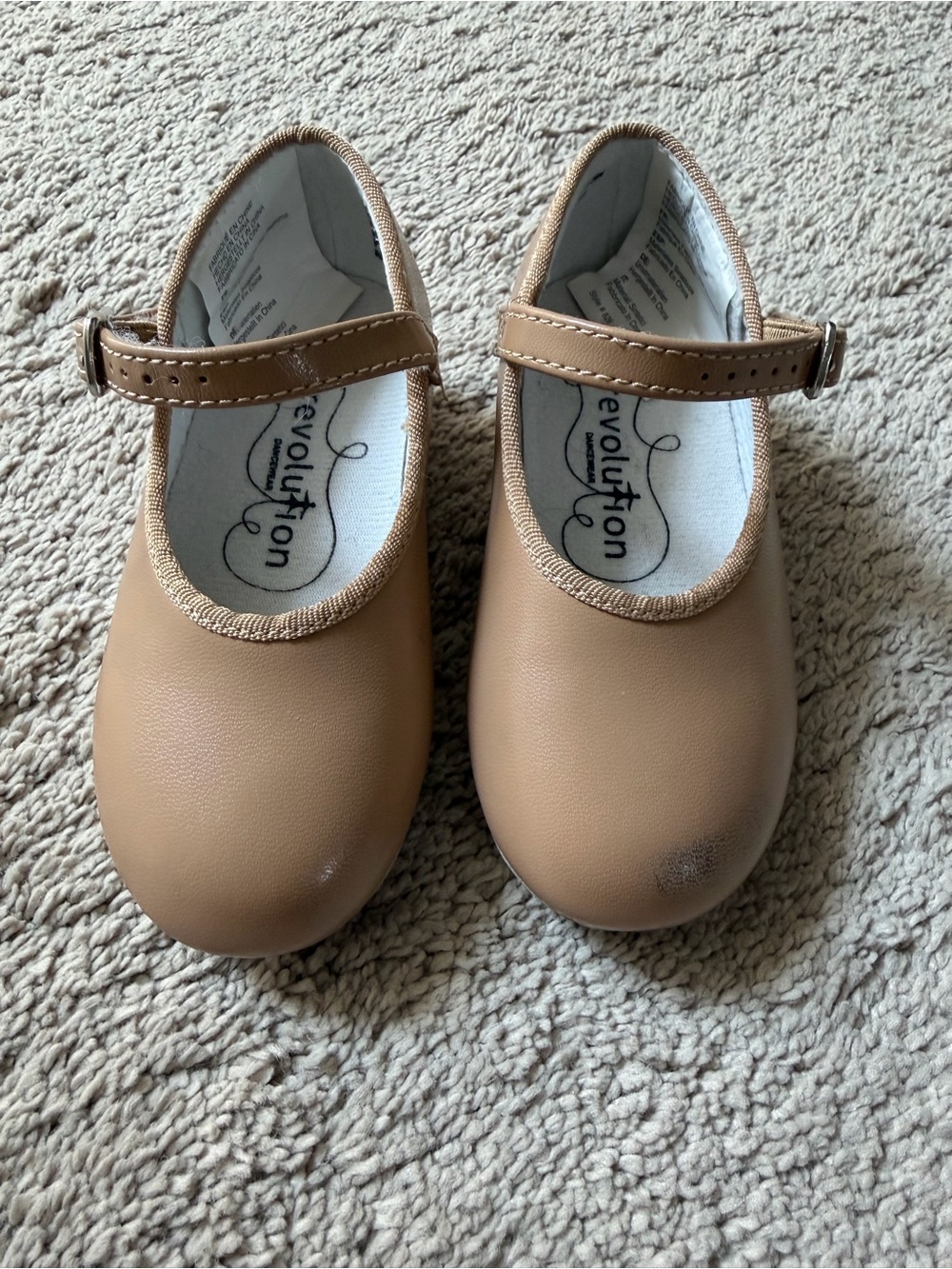 Revolution Kids Tan Mary Jane Dress Shoes